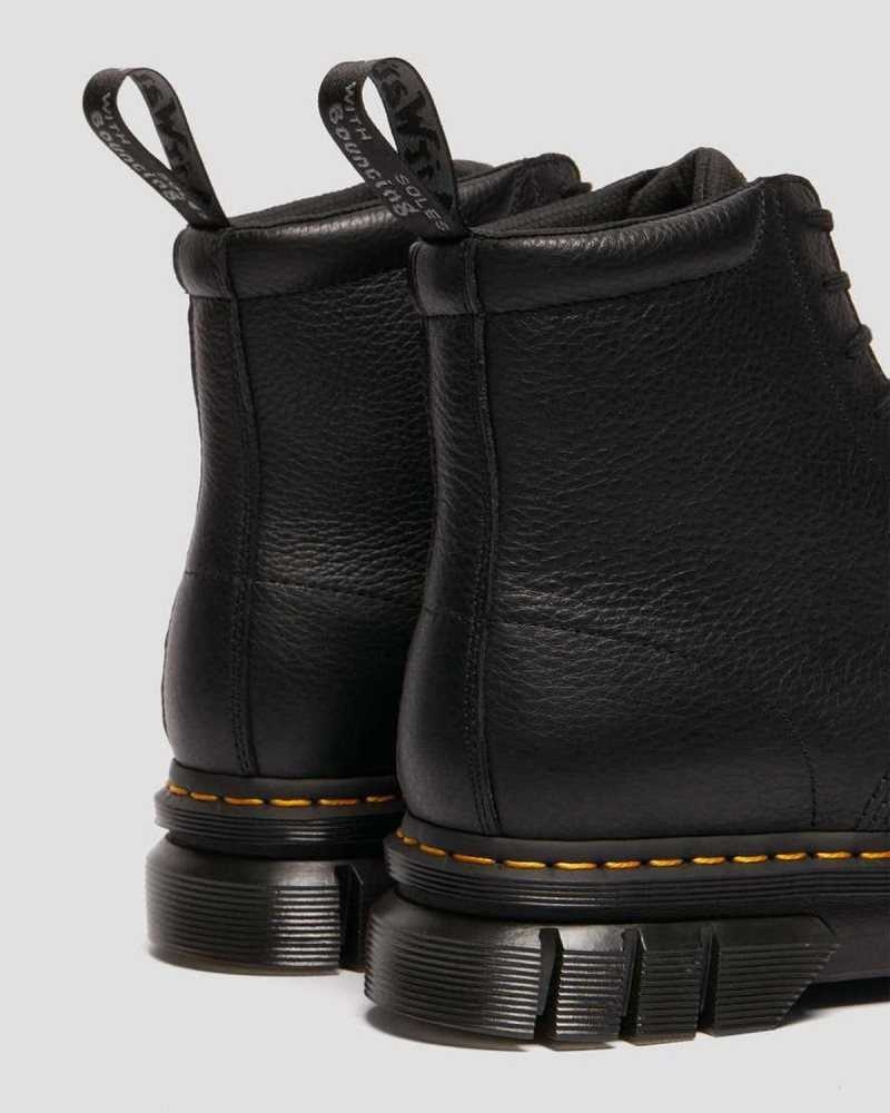 Dr Martens Rikard Lunar Lær Platform Boots Platform Støvler Herre Svarte | BTFSX2197