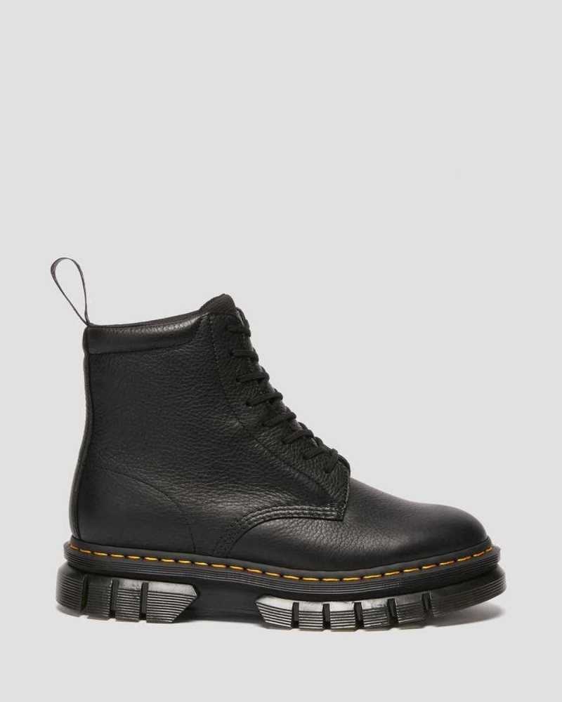 Dr Martens Rikard Lunar Lær Platform Boots Platform Støvler Herre Svarte | BTFSX2197