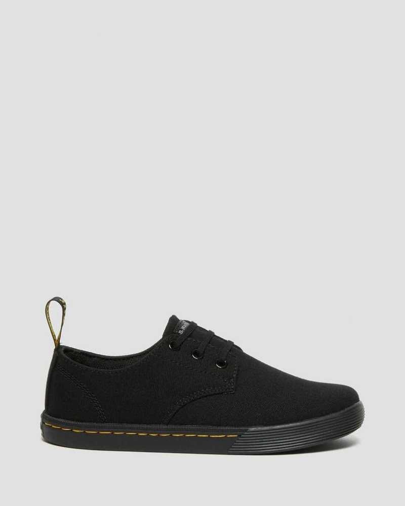 Dr Martens Santanita Canvas Vanlige Shoes Fritidsstøvler Dame Svarte | RWPIF9456