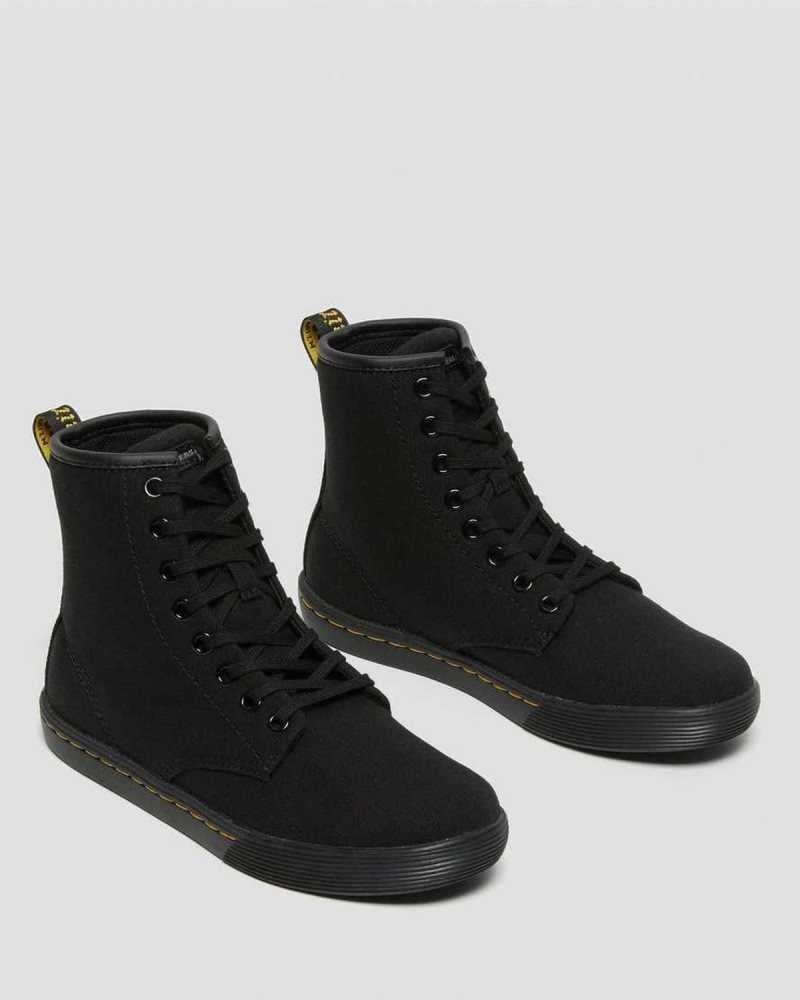 Dr Martens Sheridan Canvas Vanlige Boots Fritidsstøvler Dame Svarte | AYZIH6927