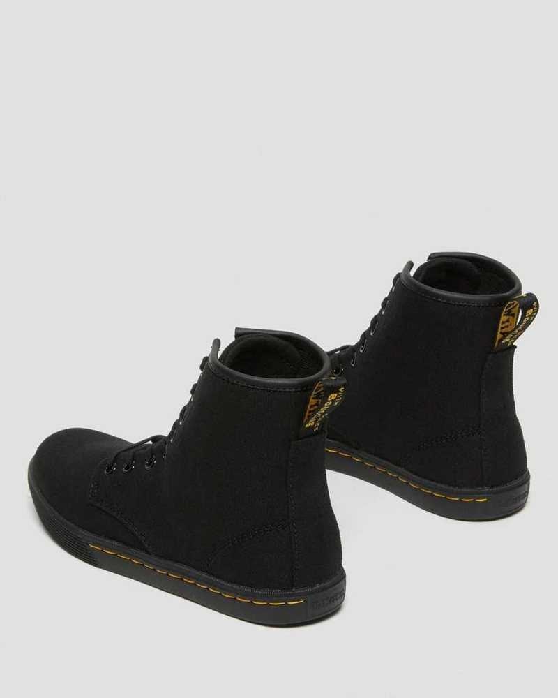 Dr Martens Sheridan Canvas Vanlige Boots Fritidsstøvler Dame Svarte | AYZIH6927