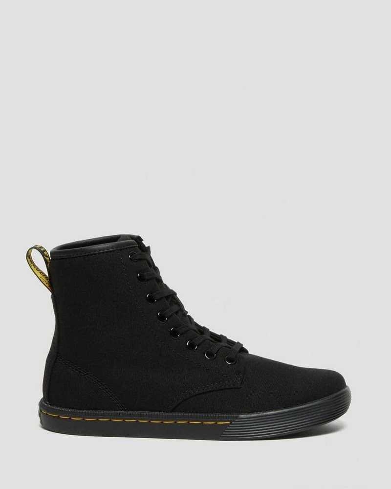 Dr Martens Sheridan Canvas Vanlige Boots Fritidsstøvler Dame Svarte | AYZIH6927