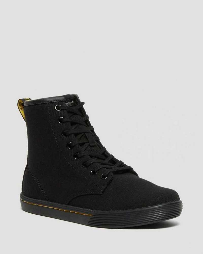 Dr Martens Sheridan Canvas Vanlige Boots Fritidsstøvler Dame Svarte | AYZIH6927