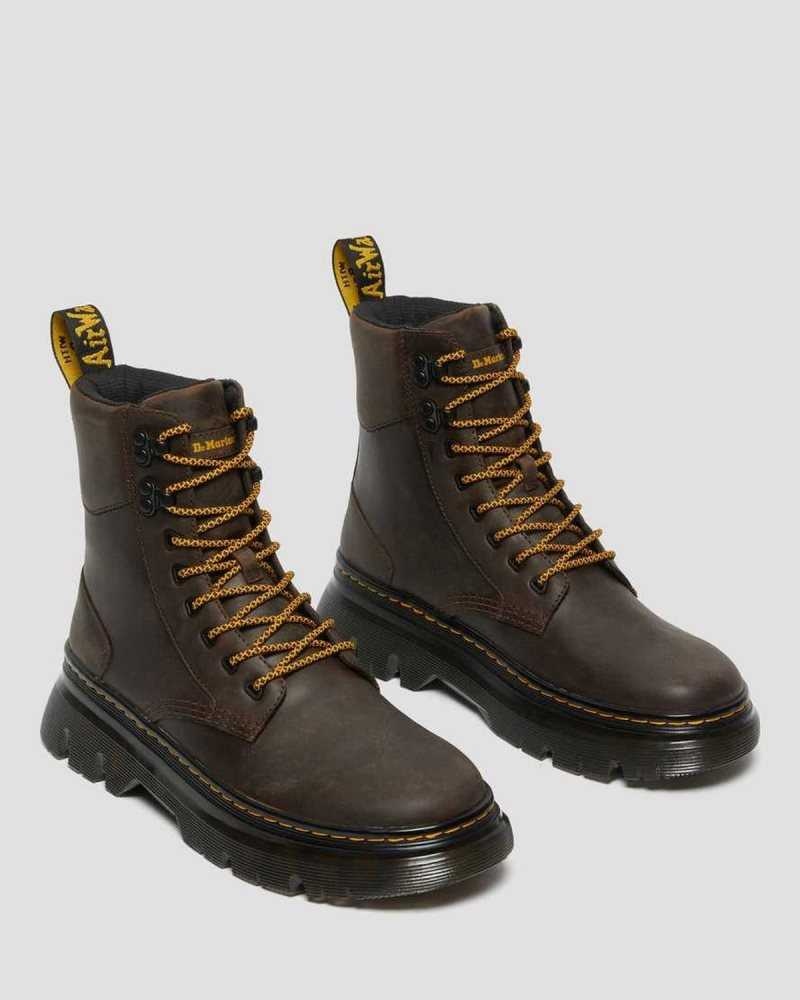 Dr Martens Tarik Crazy Horse Lær Utility Boots Fritidsstøvler Herre Mørke Brune | VTMBY6052