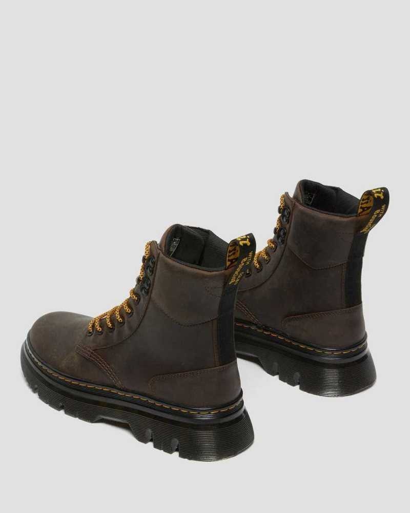 Dr Martens Tarik Crazy Horse Lær Utility Boots Fritidsstøvler Herre Mørke Brune | VTMBY6052