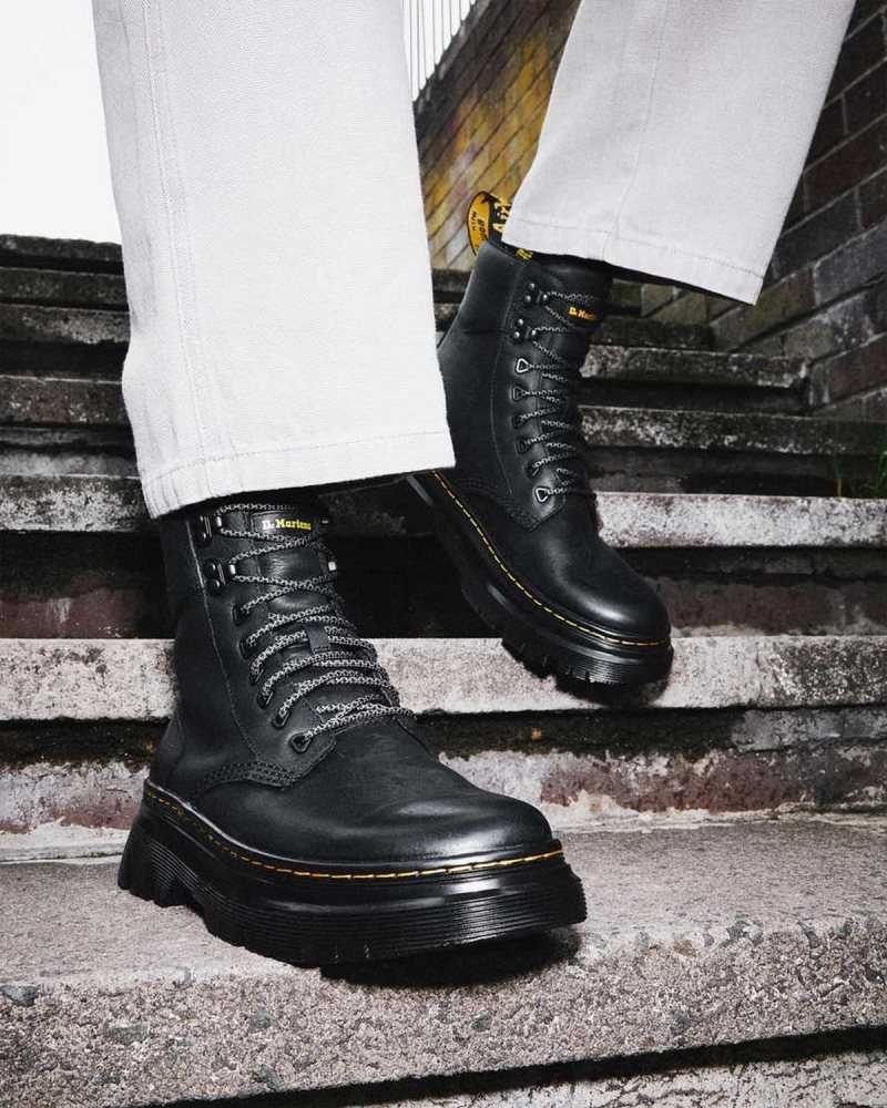 Dr Martens Tarik Wyoming Lær Utility Boots Støvletter Herre Svarte | GYLDA8260