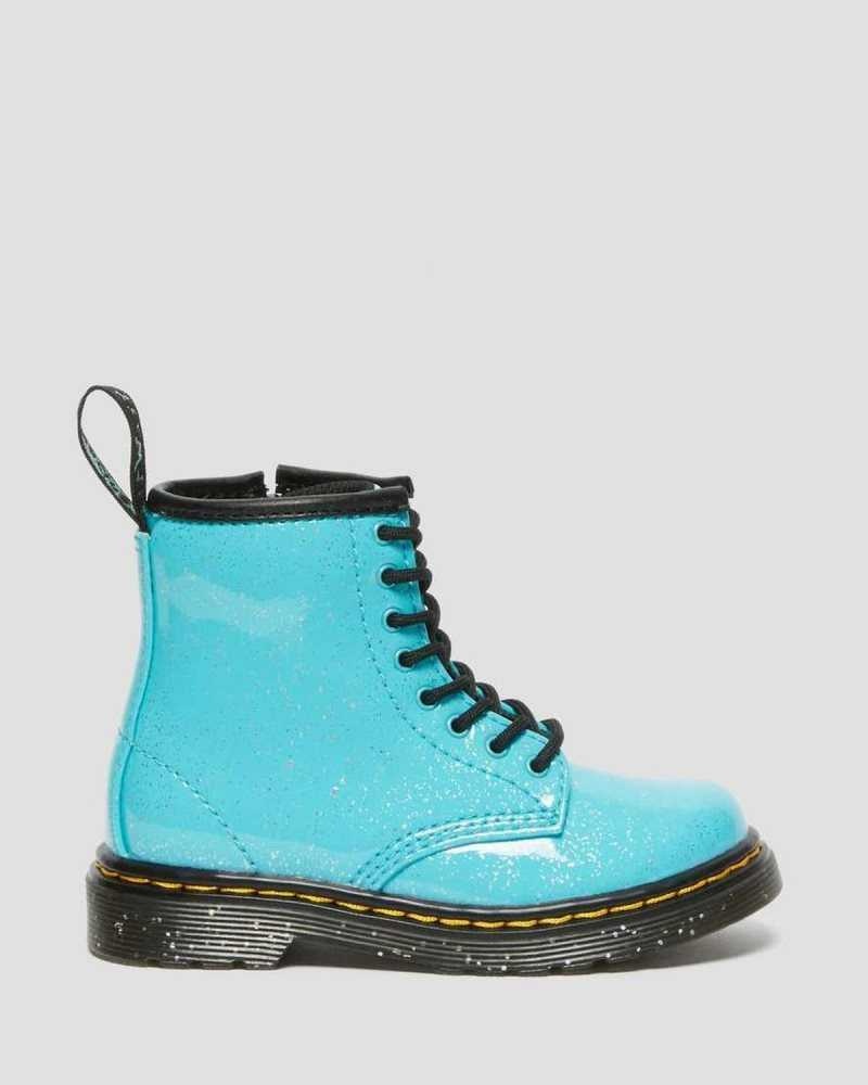 Dr Martens Toddler 1460 Glitter Blonder Up Boots Støvler Barn Turkis | WFSJK9401