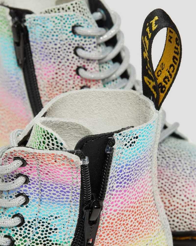 Dr Martens Toddler 1460 Pascal Iridescent Blonder Up Boots Støvler Barn Multicolor | JRCWZ5327