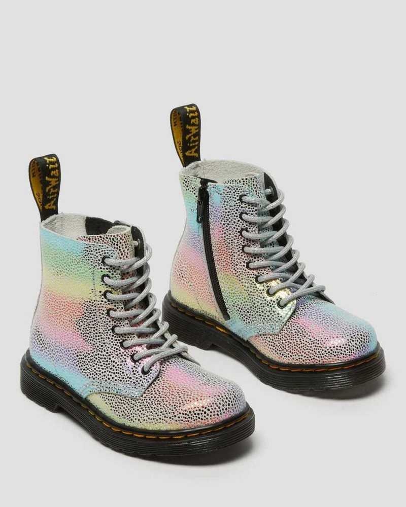 Dr Martens Toddler 1460 Pascal Iridescent Blonder Up Boots Støvler Barn Multicolor | JRCWZ5327