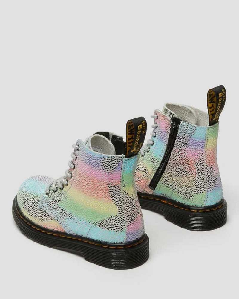 Dr Martens Toddler 1460 Pascal Iridescent Blonder Up Boots Støvler Barn Multicolor | JRCWZ5327