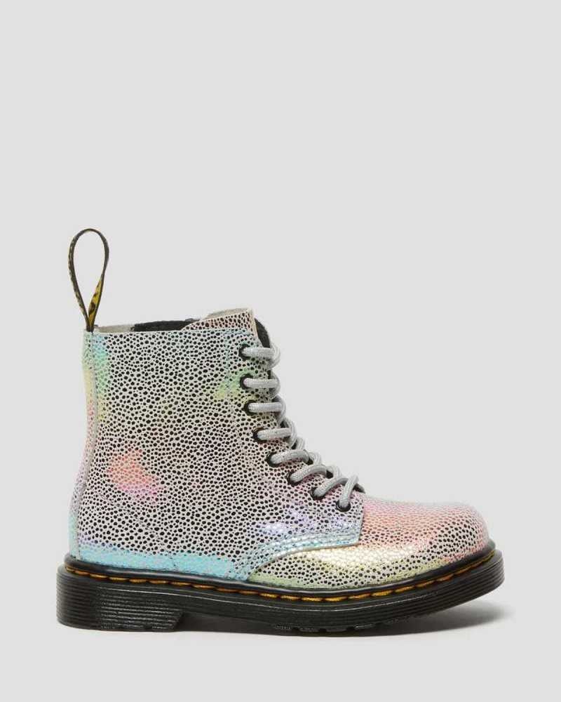 Dr Martens Toddler 1460 Pascal Iridescent Blonder Up Boots Støvler Barn Multicolor | JRCWZ5327