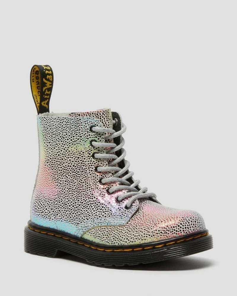 Dr Martens Toddler 1460 Pascal Iridescent Blonder Up Boots Støvler Barn Multicolor | JRCWZ5327