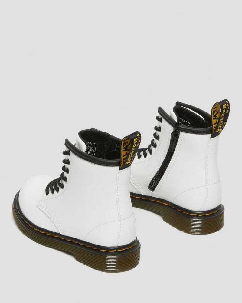 Dr Martens Toddler 1460 Patent Lær Blonder Up Boots Støvler Barn Patent Lamper | OZNXE8602