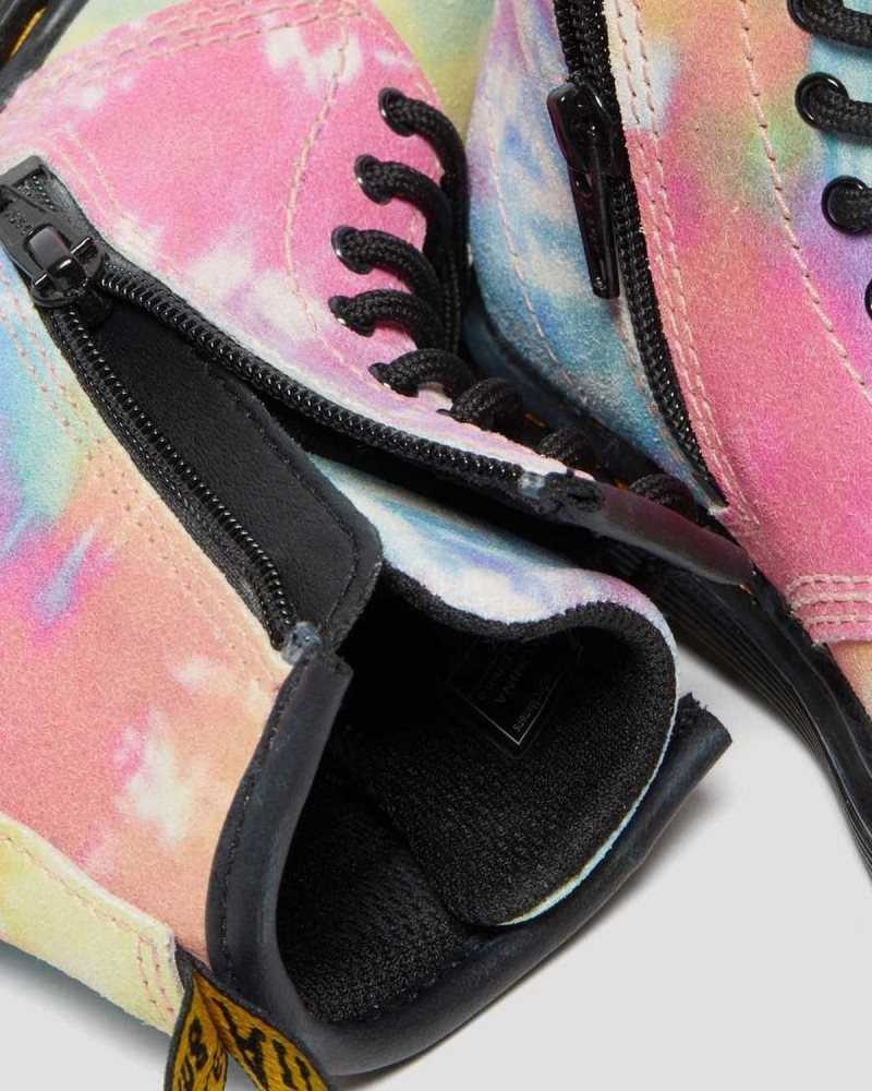 Dr Martens Toddler 1460 Tie Dye Blonder Up Boots Støvler Barn Multicolor | UPLOD3761