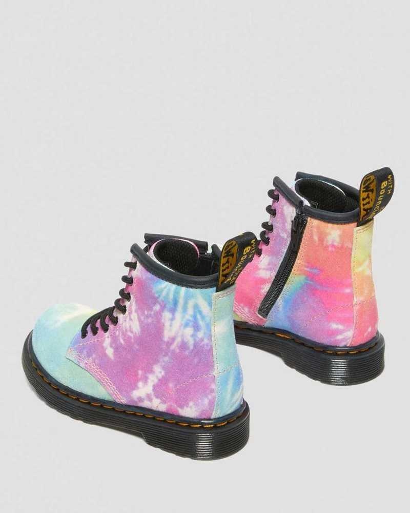 Dr Martens Toddler 1460 Tie Dye Blonder Up Boots Støvler Barn Multicolor | UPLOD3761