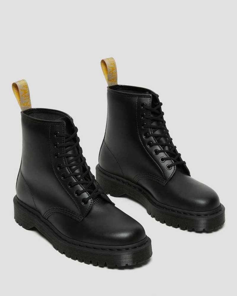 Dr Martens Veganske 1460 Bex Mono Blonder Up Boots Støvletter Dame Svarte | GDEPL6841