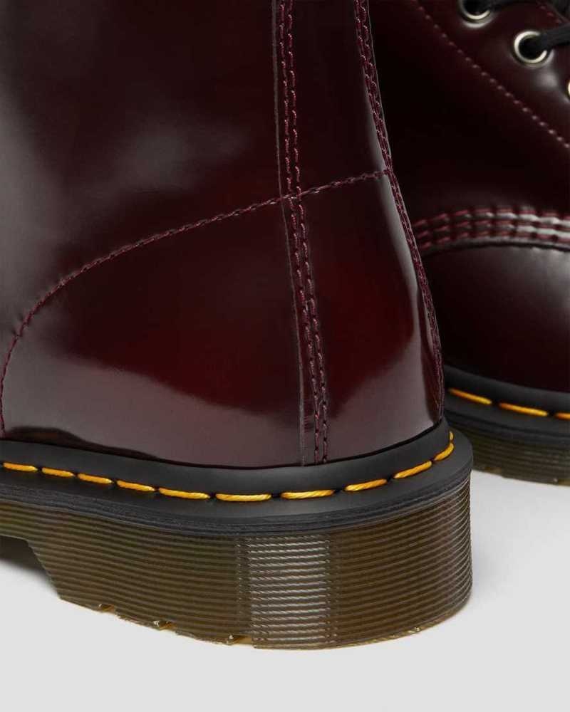 Dr Martens Veganske 1460 Blonder Up Boots Støvler Herre Rosa Rød | PQIVF2083