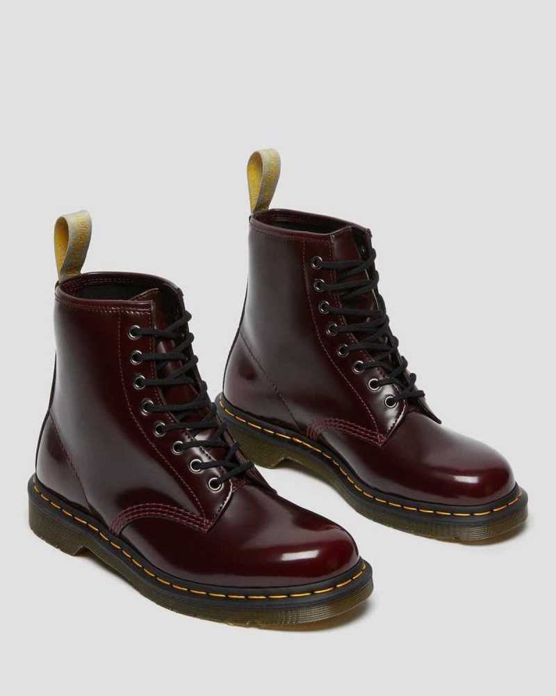 Dr Martens Veganske 1460 Blonder Up Boots Støvler Herre Rosa Rød | PQIVF2083