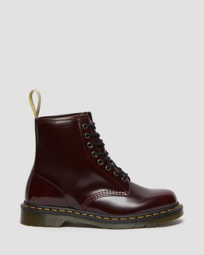 Dr Martens Veganske 1460 Blonder Up Boots Støvler Herre Rosa Rød | PQIVF2083