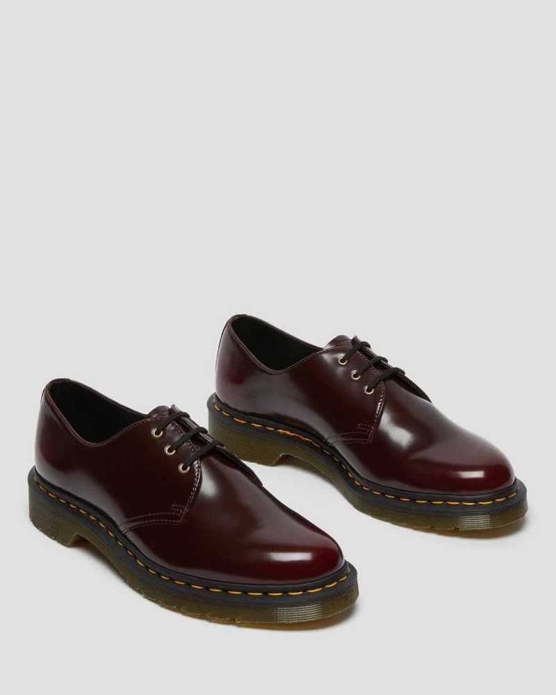 Dr Martens Veganske 1461 Oxford Shoes Originals Sko Dame Rosa Rød | RHQWD1584