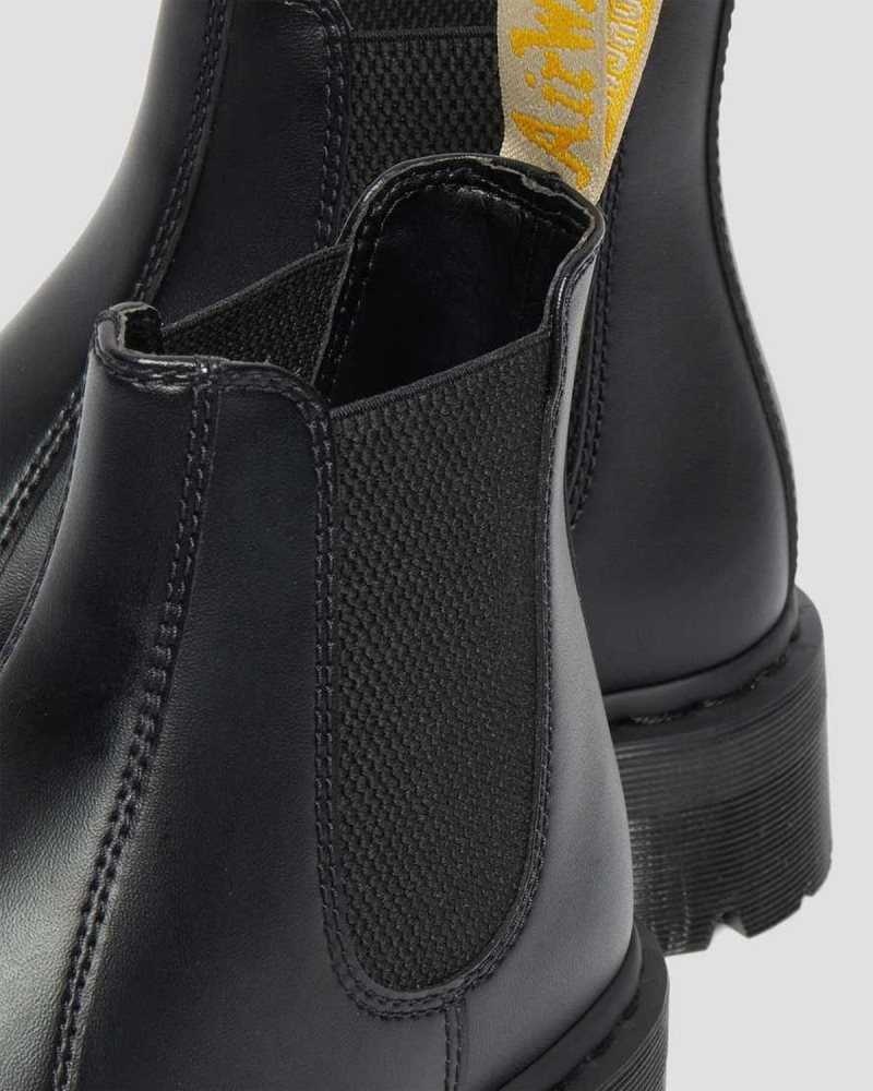 Dr Martens Veganske 2976 Felix Platform Chelsea Boots Platform Støvler Dame Svarte | BMQVZ5120