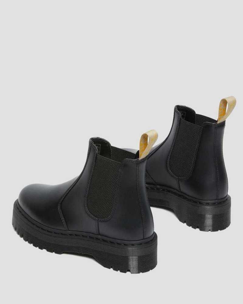 Dr Martens Veganske 2976 Felix Platform Chelsea Boots Platform Støvler Dame Svarte | BMQVZ5120