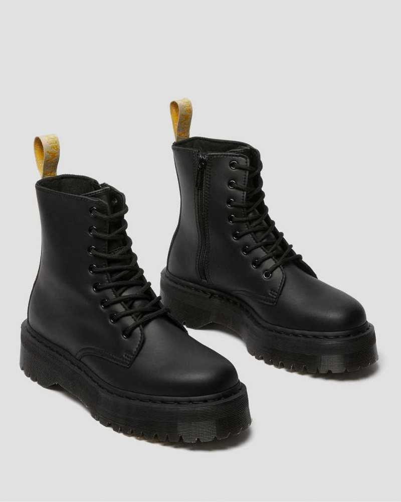 Dr Martens Veganske Jadon II Mono Platform Boots Støvletter Dame Svarte | CWAOU8754