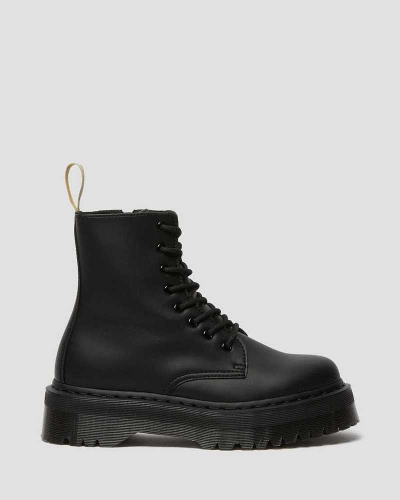 Dr Martens Veganske Jadon II Mono Platform Boots Støvletter Dame Svarte | CWAOU8754