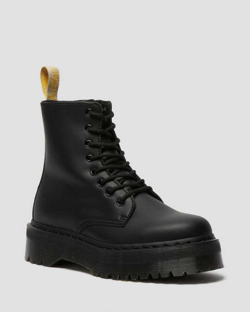 Dr Martens Veganske Jadon II Mono Platform Boots Støvletter Herre Svarte | LAEWB6274