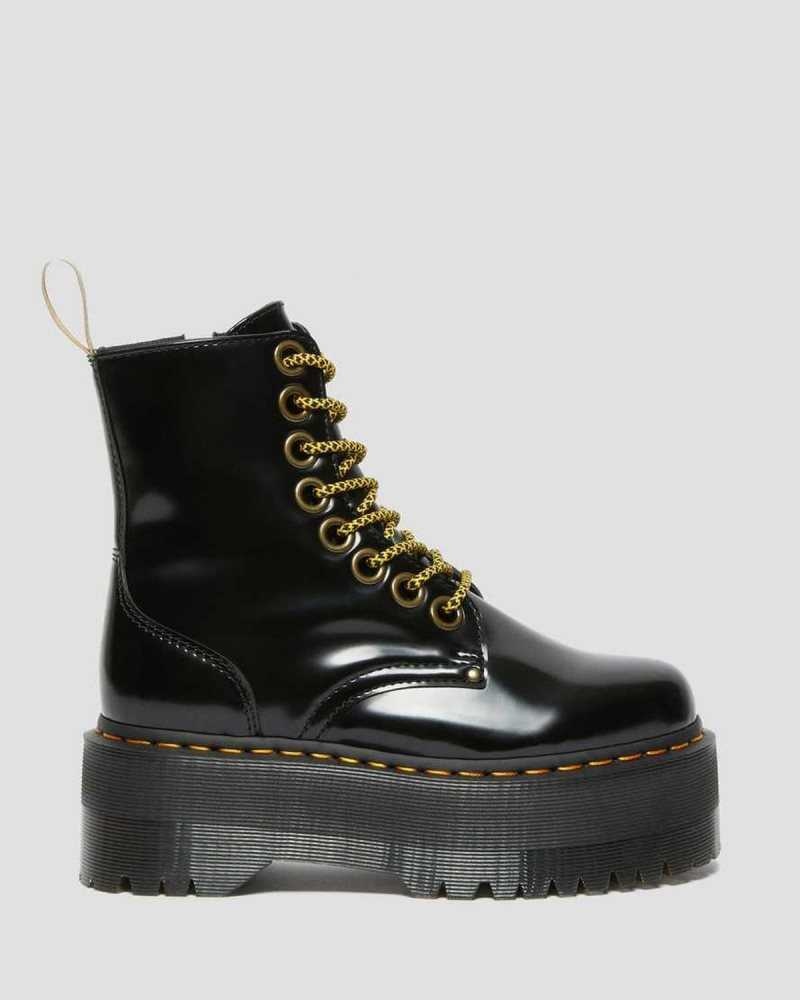 Dr Martens Veganske Jadon Max Platform Boots Støvletter Dame Svarte | CQSFD4281