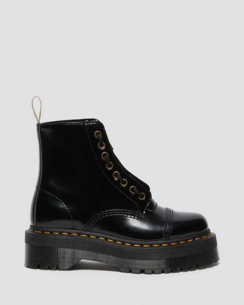 Dr Martens Veganske Sinclair Platform Boots Støvletter Dame Svarte | WBOKU0128