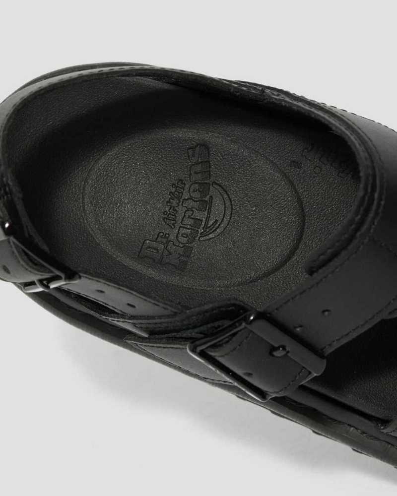 Dr Martens Voss Lær Reima Sandals Platåsandaler Dame Svarte | NJTAZ4327