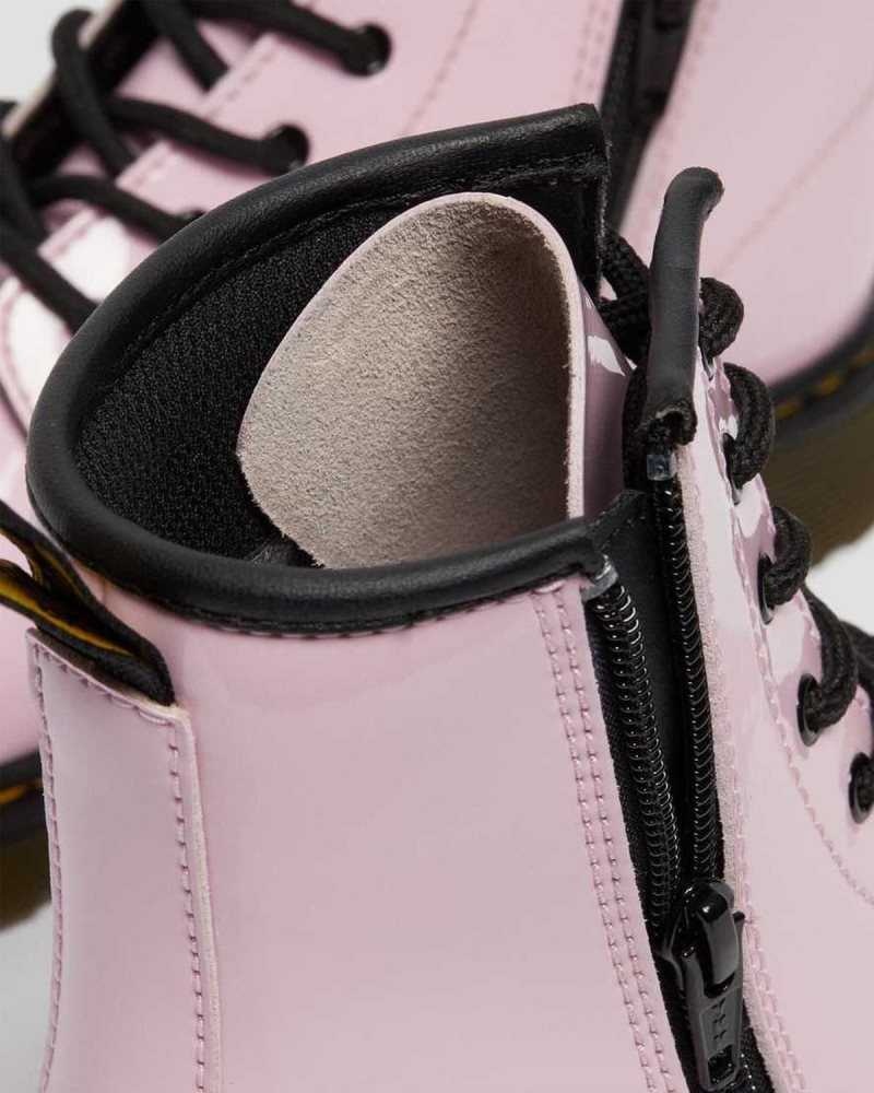 Dr Martens Youth 1460 Patent Lær Blonder Up Boots Støvler Barn Rosa | ONJPE2459