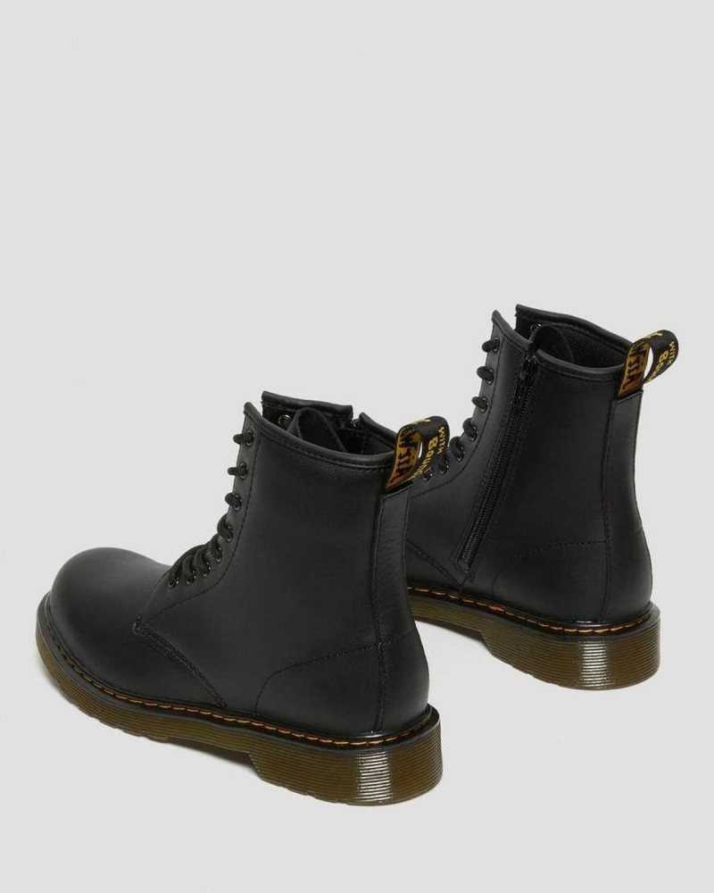 Dr Martens Youth 1460 Softy T Lær Blonder Up Boots Støvler Barn Svarte | NHCXJ7190