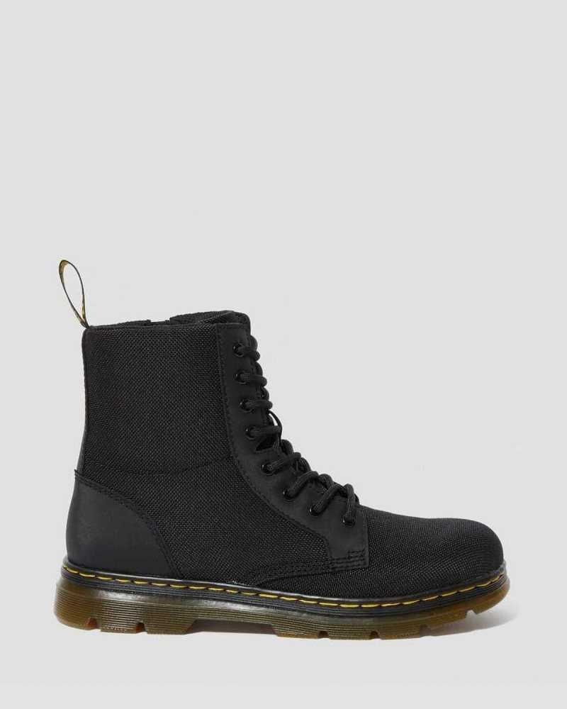 Dr Martens Youth Combs Extra Tough Poly Vanlige Boots Støvler Barn Svarte | LGMBJ0217